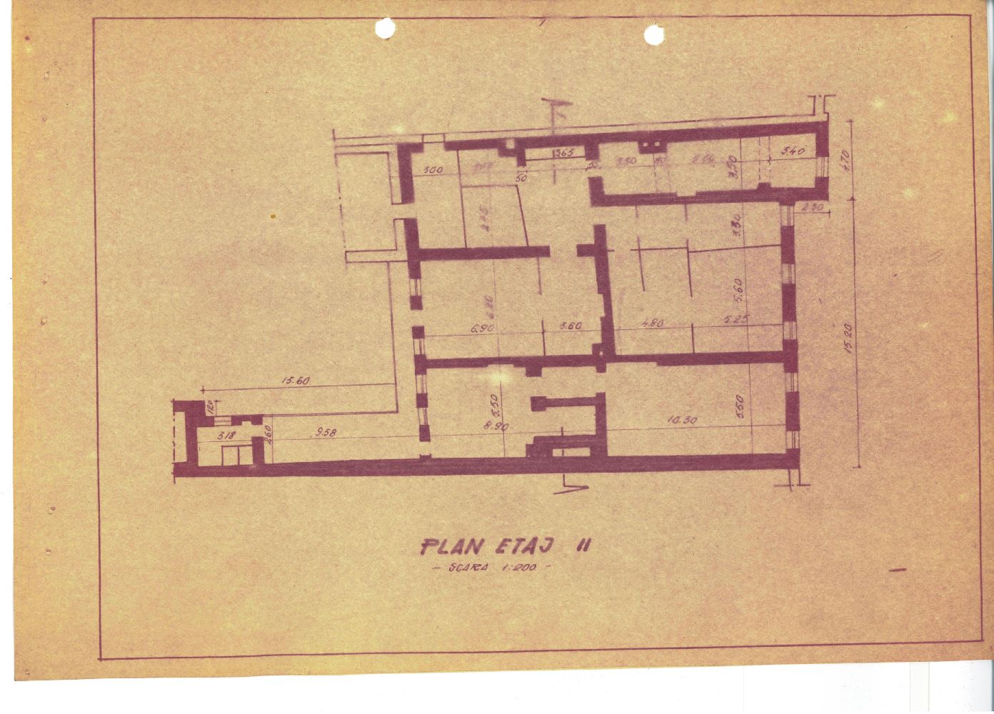 Plan etajul I, perioada interbelica